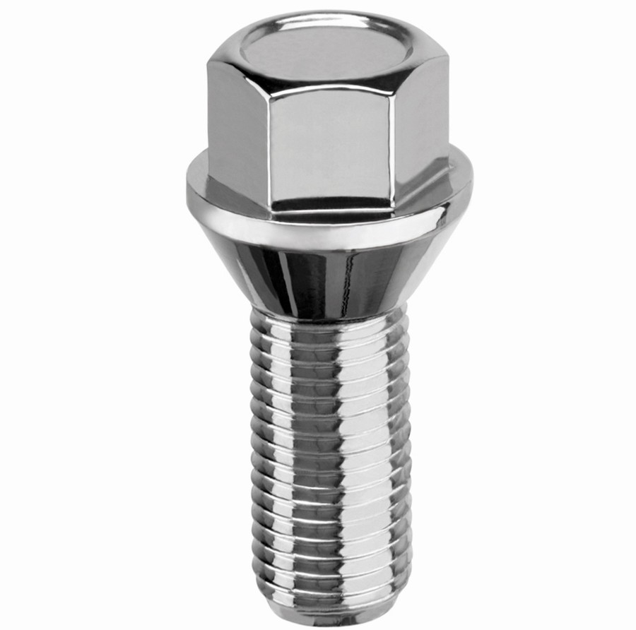 Болт колесный хромированный M12x1.5